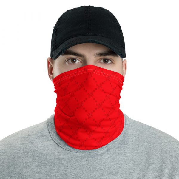 Red Logo Pattern Neck gaiter