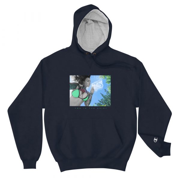 Pandora Blue x T.I.T.S x Champion Hoodie - Image 2