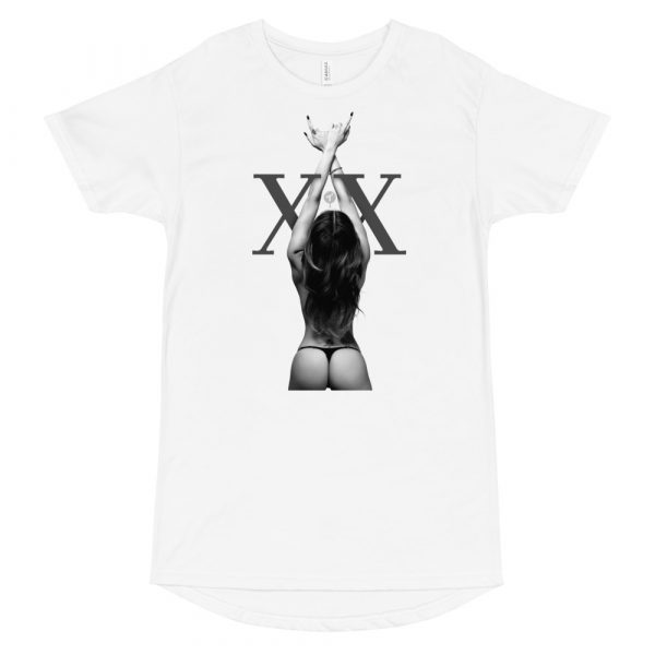 Double Cross Long Body Tee - Image 2