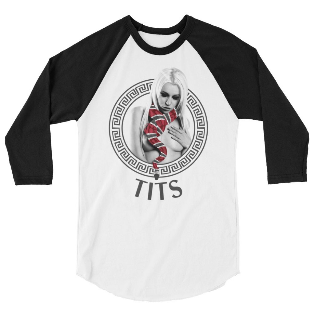 Sedusa 3/4 sleeve raglan shirt