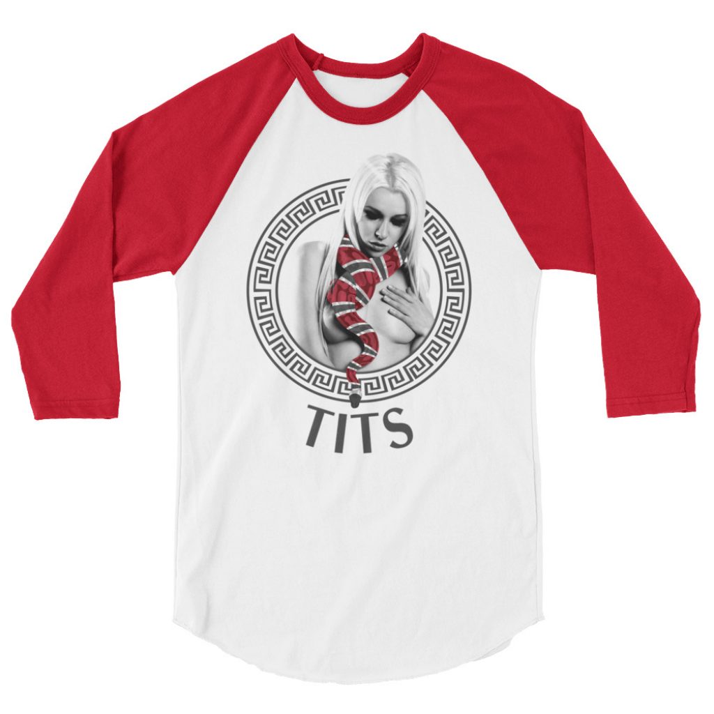 Sedusa 3/4 sleeve raglan shirt