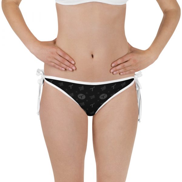 Black Pattern Bikini Bottom