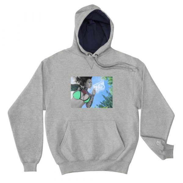 Pandora Blue x T.I.T.S x Champion Hoodie - Image 3