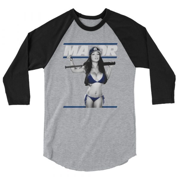 Major Los Angeles 3/4 sleeve raglan shirt