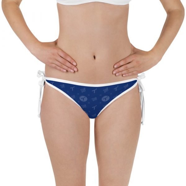 Blue Pattern Bikini Bottom