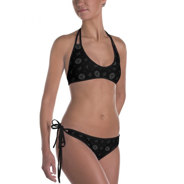 Black Pattern Bikini