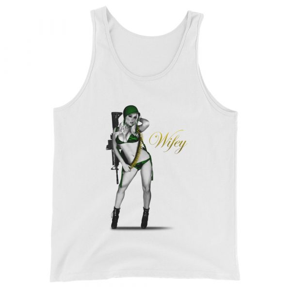 Army Wifey Unisex  Tank Top - Image 2
