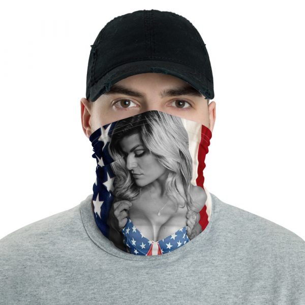 AMERICAN FLAG X MISS JUSTINE TX Neck Gaiter