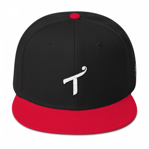 T Logo Red / Black Snapback Hat