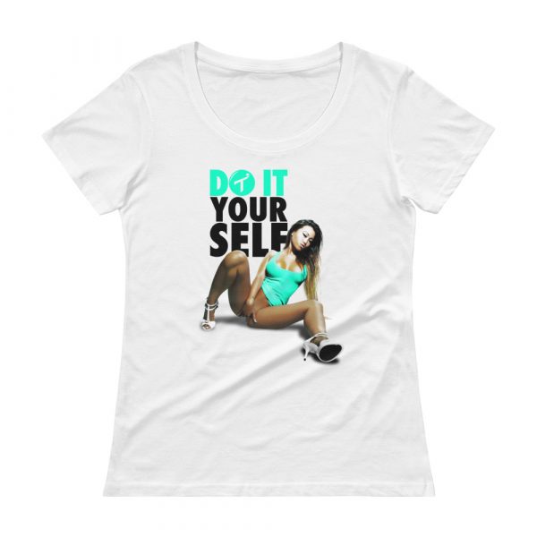 Asa Akira x T.I.T.S – Do It Yourself Ladies' Scoopneck T-Shirt