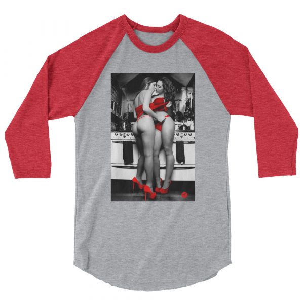 Ktichen Scene 3/4 sleeve raglan shirt - Image 2