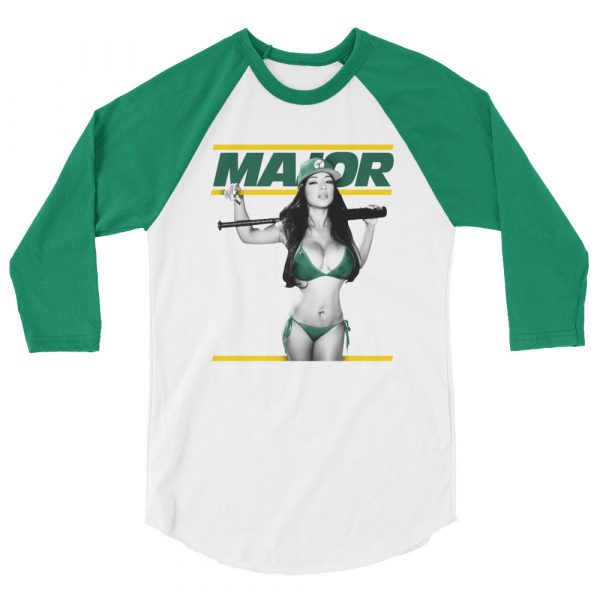 Major Oakland 3/4 sleeve raglan shirt