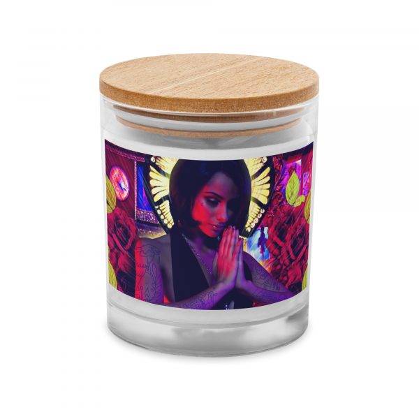 Pray 4 T.I.T.S Glass jar candle - Image 2